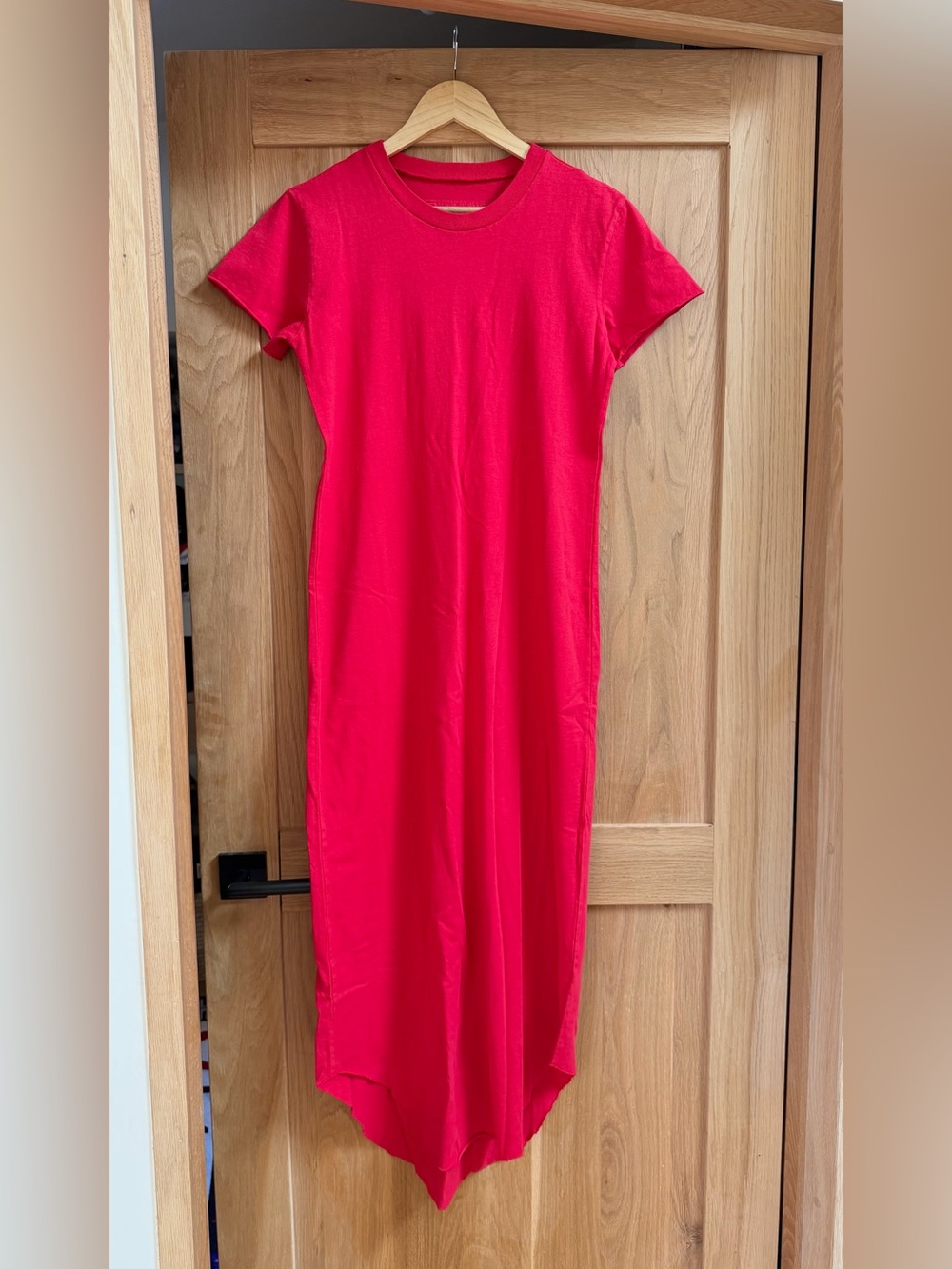 Frank & Eileen Bright Red Short-Sleeve Maxi Dress